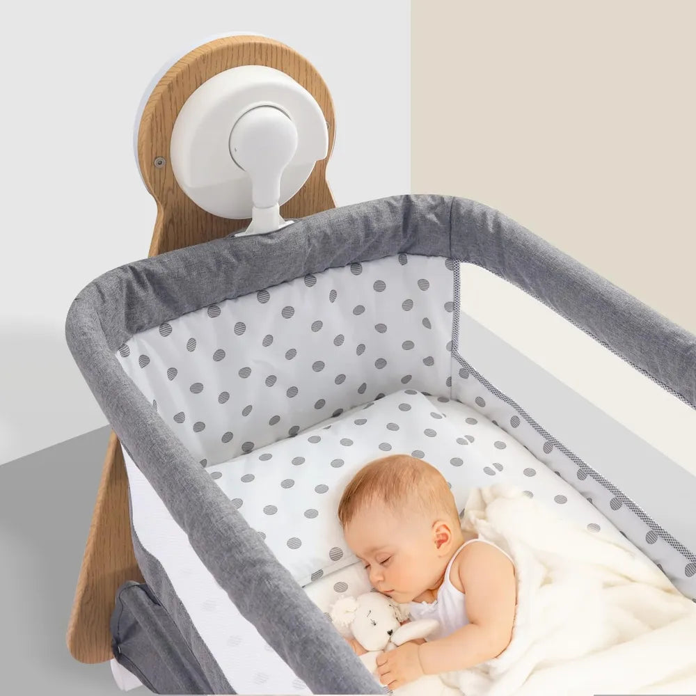 2-in-1 Electric Baby Cradle with Automatic Rocking Feature