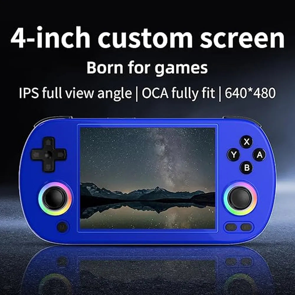 RG40XX H Handheld Game Console 128GB, 4K Output, Bundle Accessories, WiFi & Bluetooth Connectivity