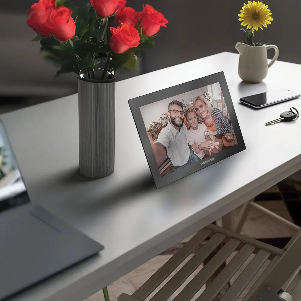 Porodo Pixelle 10.1" Smart Frame Mirror Glass Technology - Black