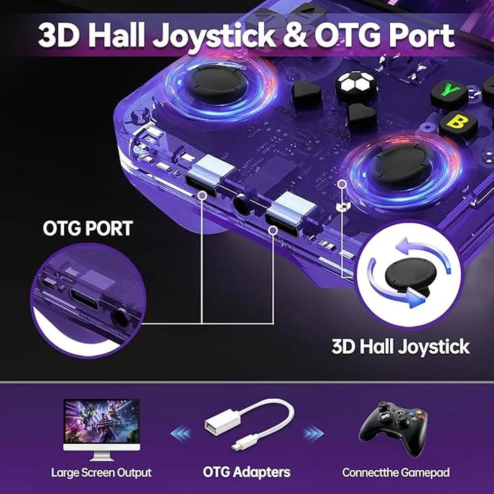 R36MAX Game Console - 64GB Storage - High Performance - Purple-4