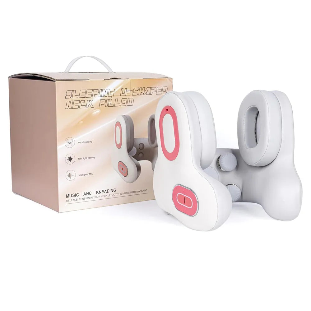 Intelligent Neck Massager with Heating, EMS Pulse & Bluetooth Music