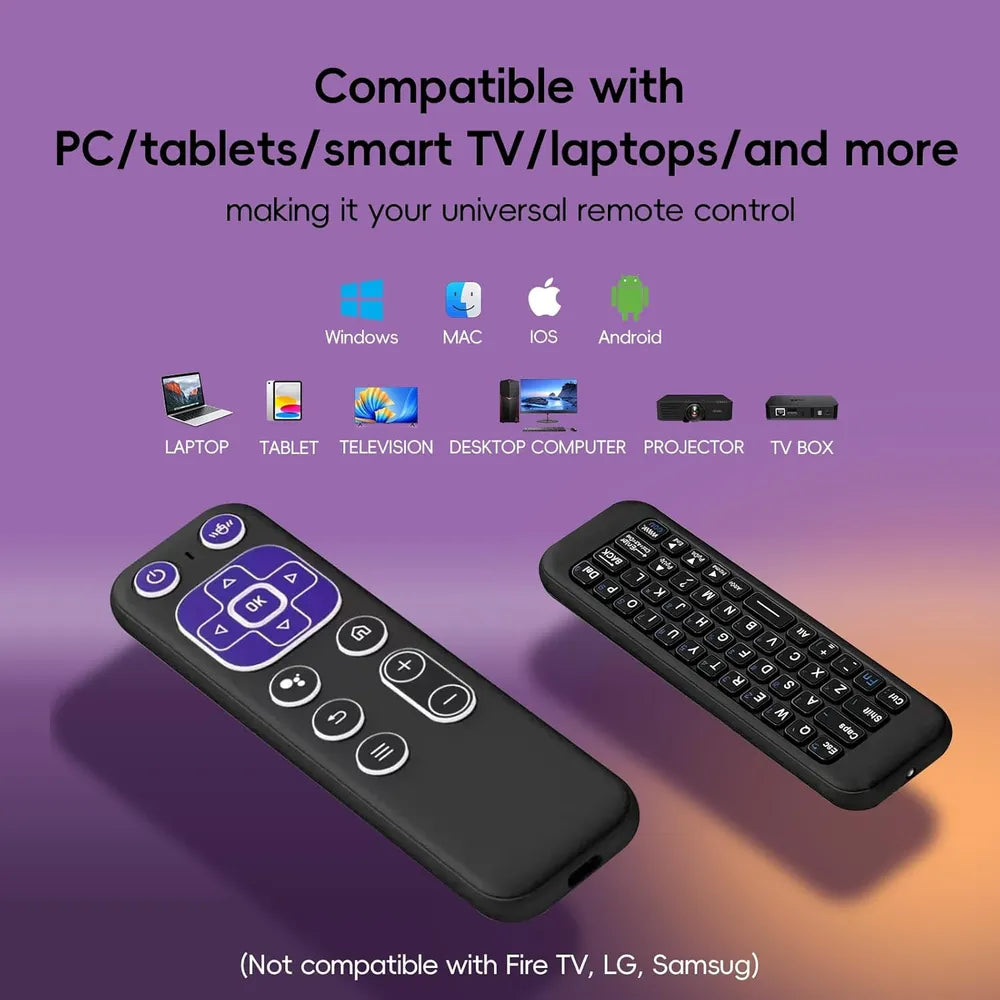 2.4 Wireless Bluetooth Voice Remote With Mini Keyboard