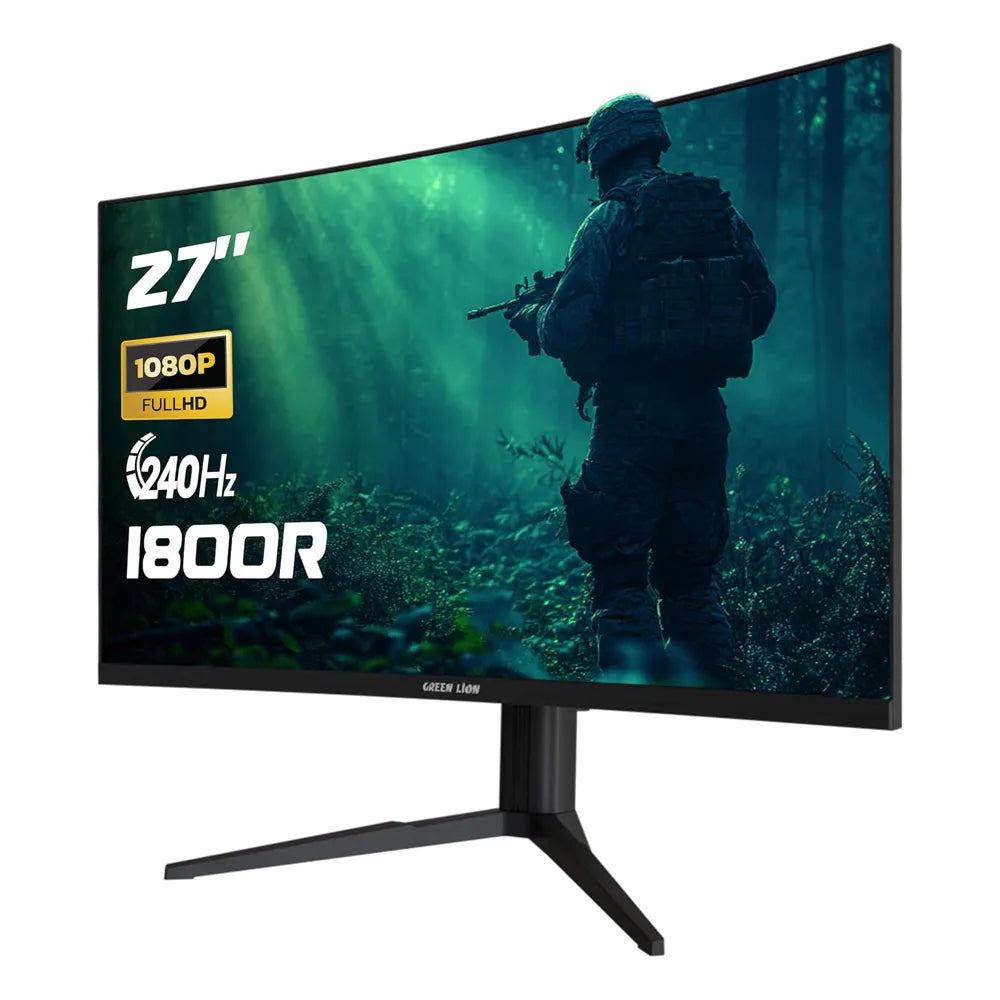 Green Lion Enigma 27" Gaming Monitor - Black