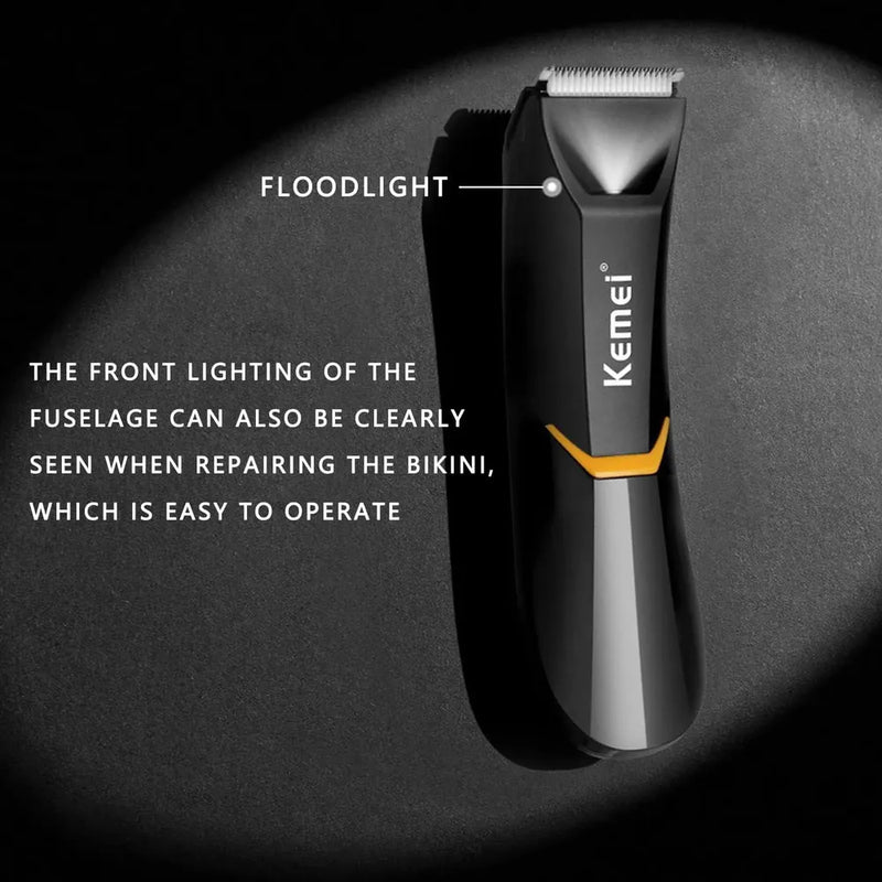 KEMEI Fast Charging Waterproof Body Hair Trimmer-4