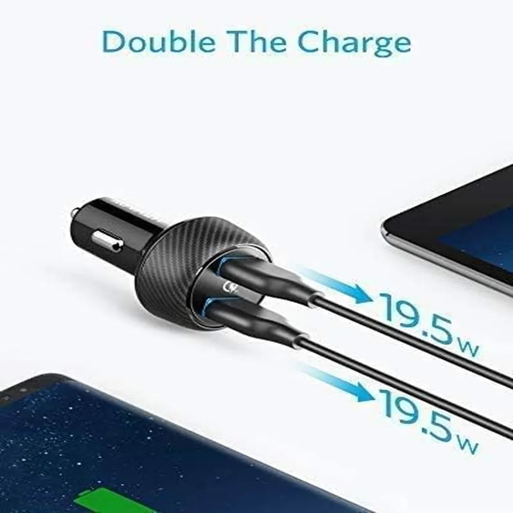 Anker PowerDrive Speed 2 Quick Charge 3.0 39W– Black