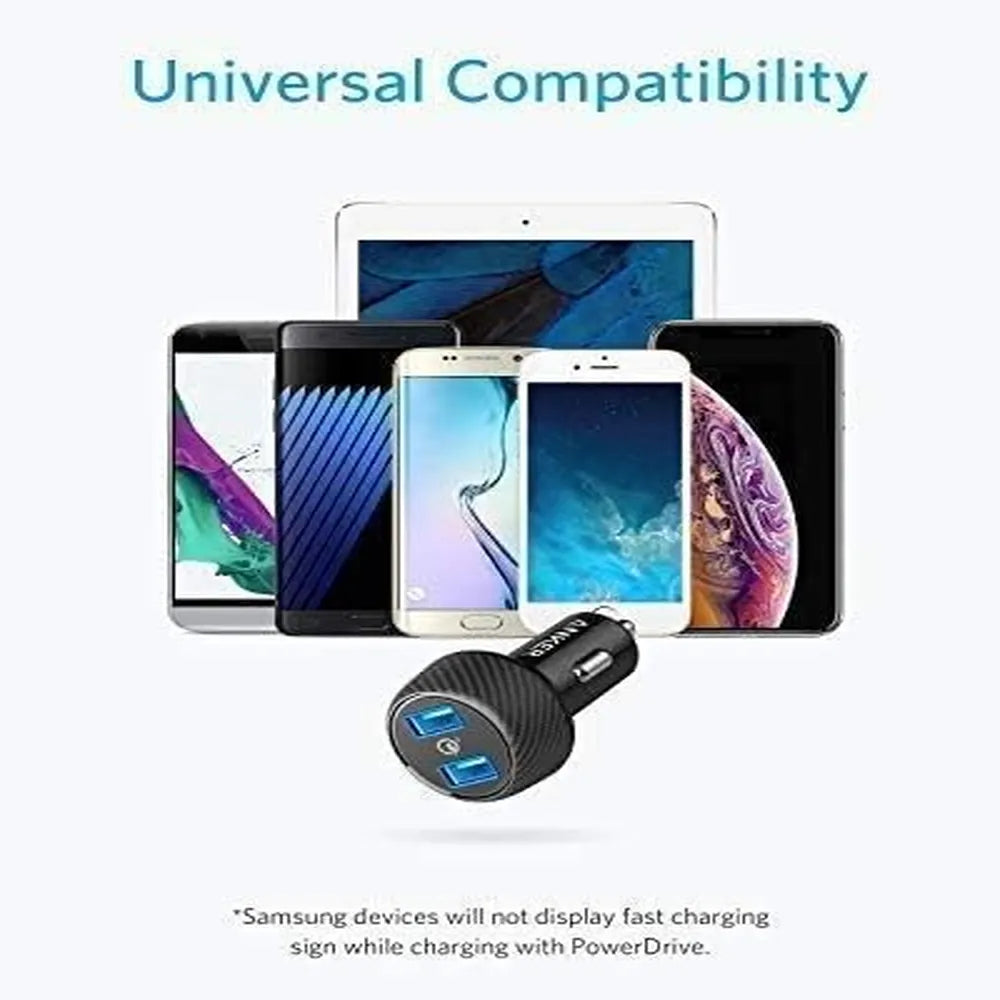 Anker PowerDrive Speed 2 Quick Charge 3.0 39W– Black