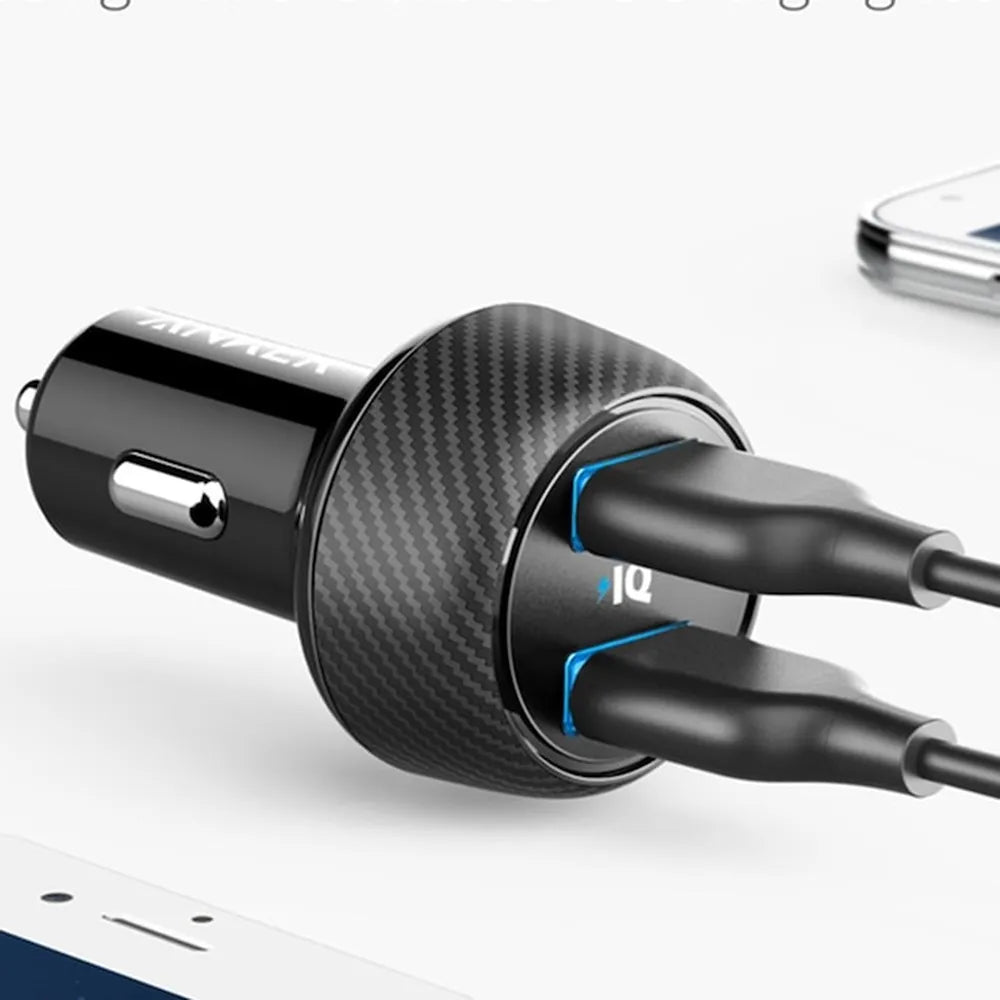 Anker PowerDrive 2 Elite USB Car Charger with PowerIQ With LED Indicator 24W – Black