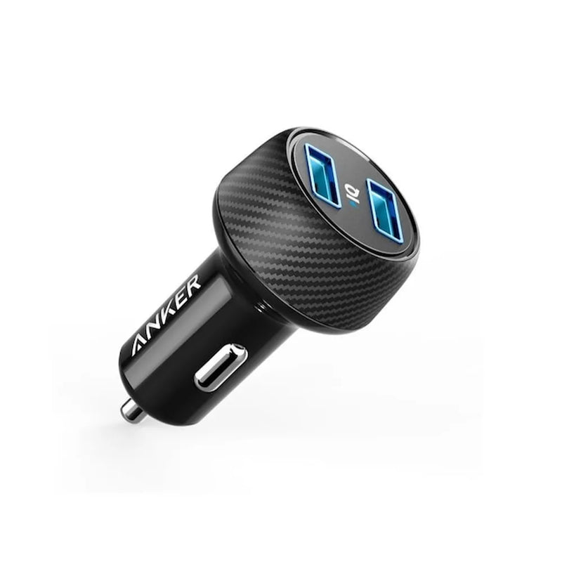 Anker PowerDrive 2 Elite USB Car Charger with PowerIQ With LED Indicator 24W – Black