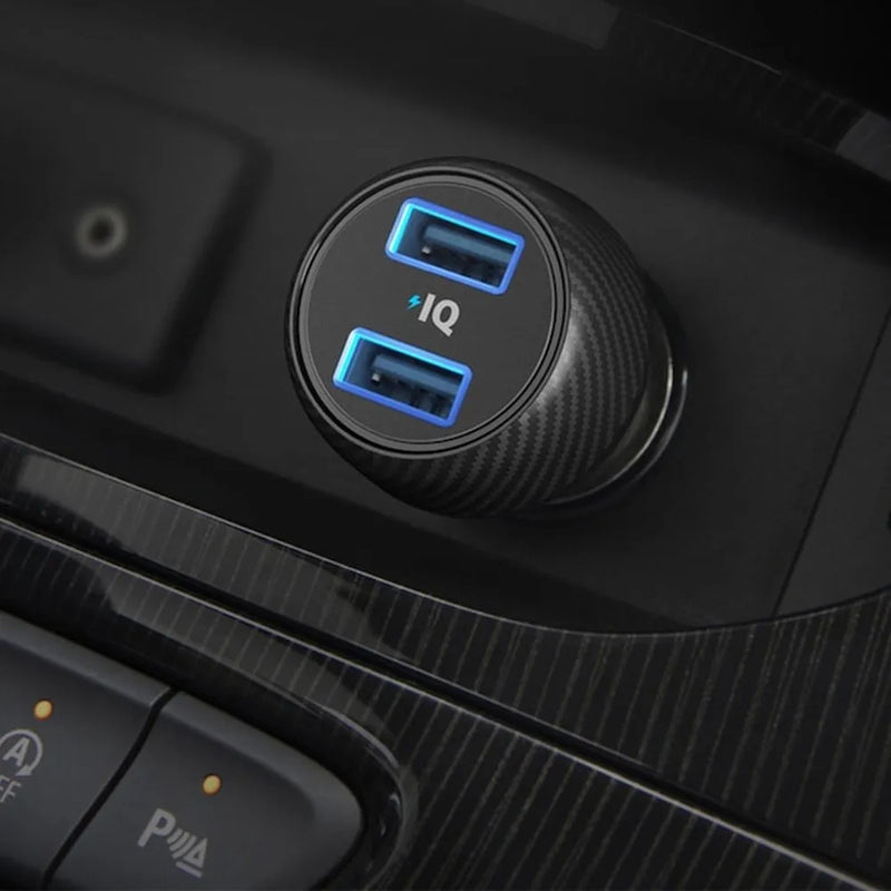 Anker PowerDrive 2 Elite USB Car Charger with PowerIQ With LED Indicator 24W – Black