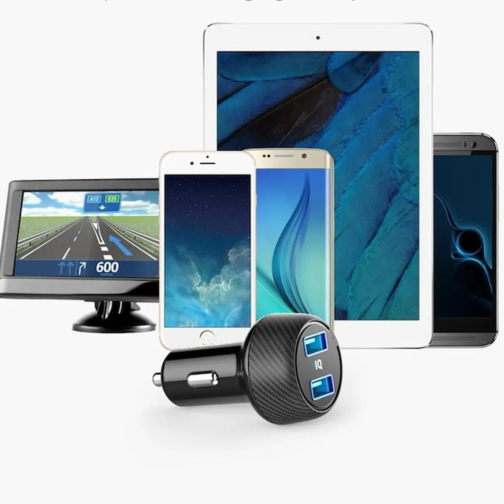 Anker PowerDrive 2 Elite USB Car Charger with PowerIQ With LED Indicator 24W – Black