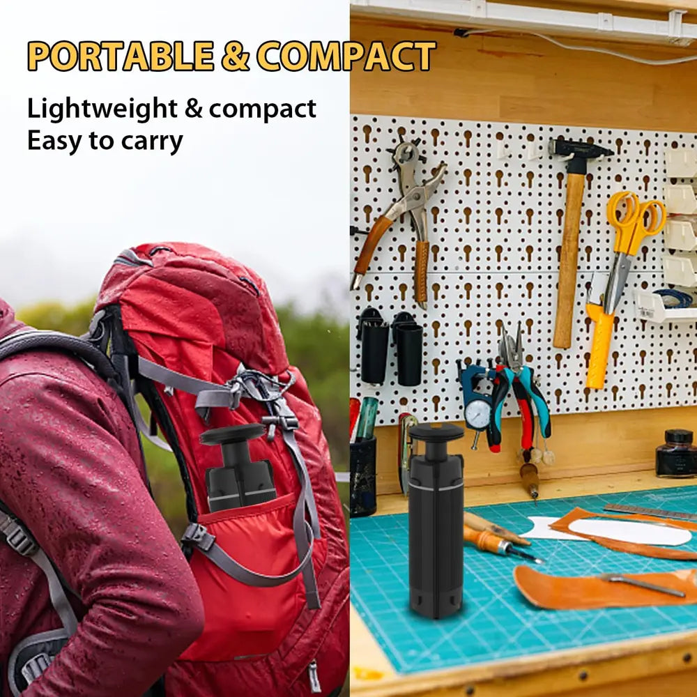 Machfally Portable Camping LED Light with Metal Tripod & 12000mAh USB Rechargeable