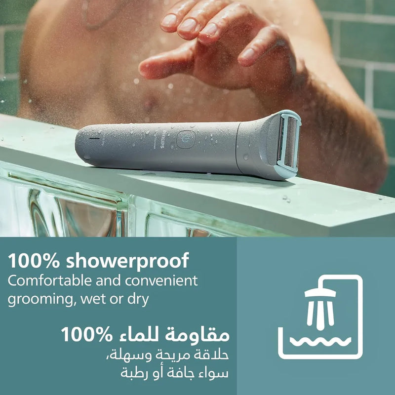 Philips Body Groomer Bg3480/15,100% Showerproof,Up To 80 Min Cordless,Battery Indicator-5