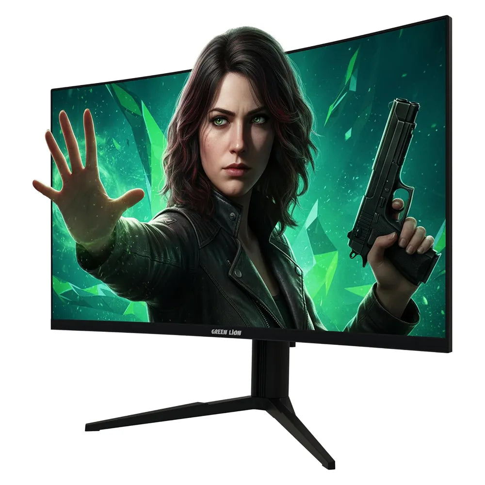 Green Lion Enigma 27" Gaming Monitor - Black