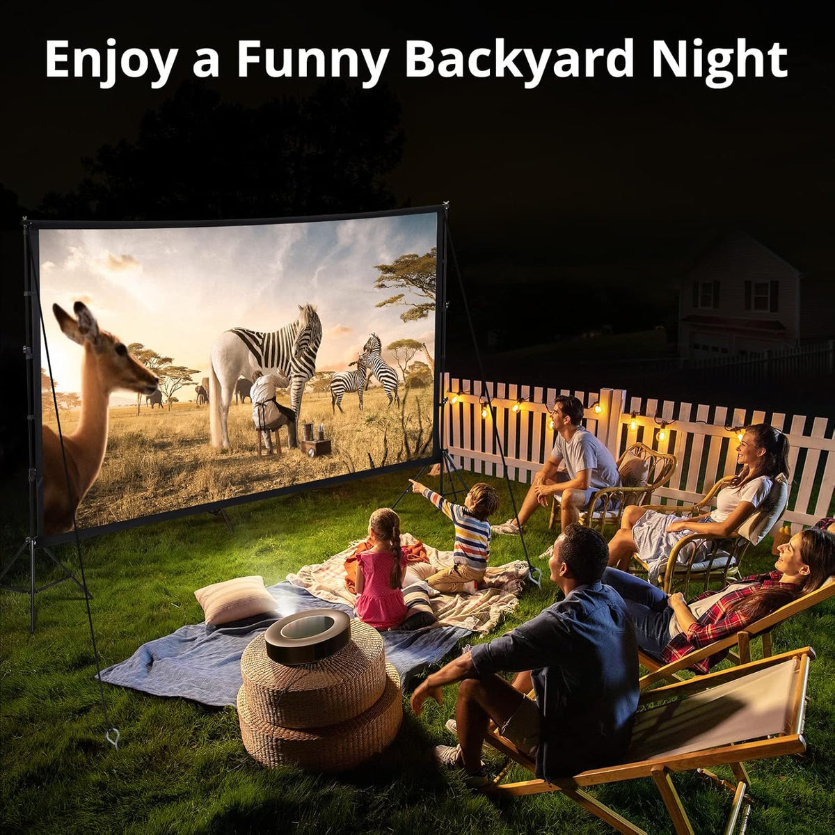 Projector screen simple 100 inch Foldable