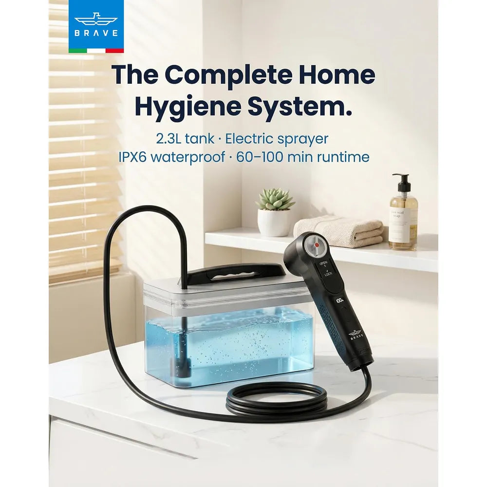 BRAVE Electric Portable Bidet with 2.3L Water Tank