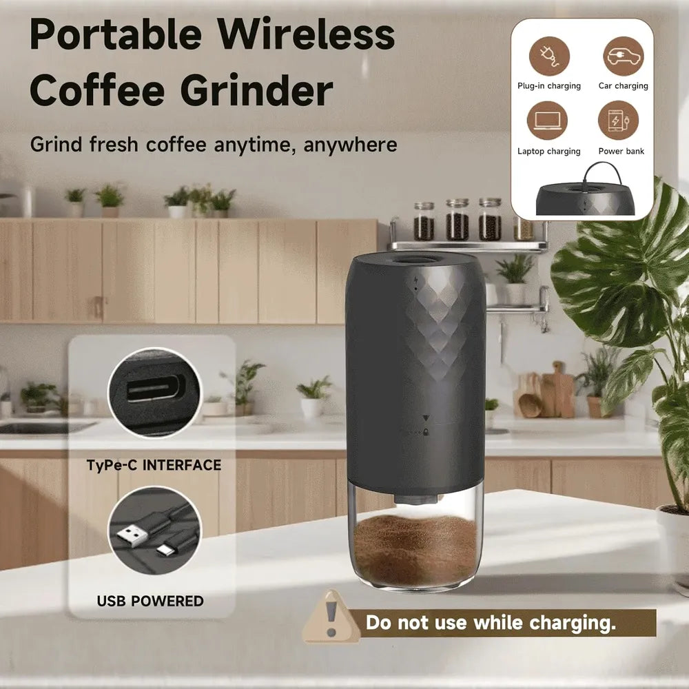 Portable Rechargeable Electric Coffee Grinder