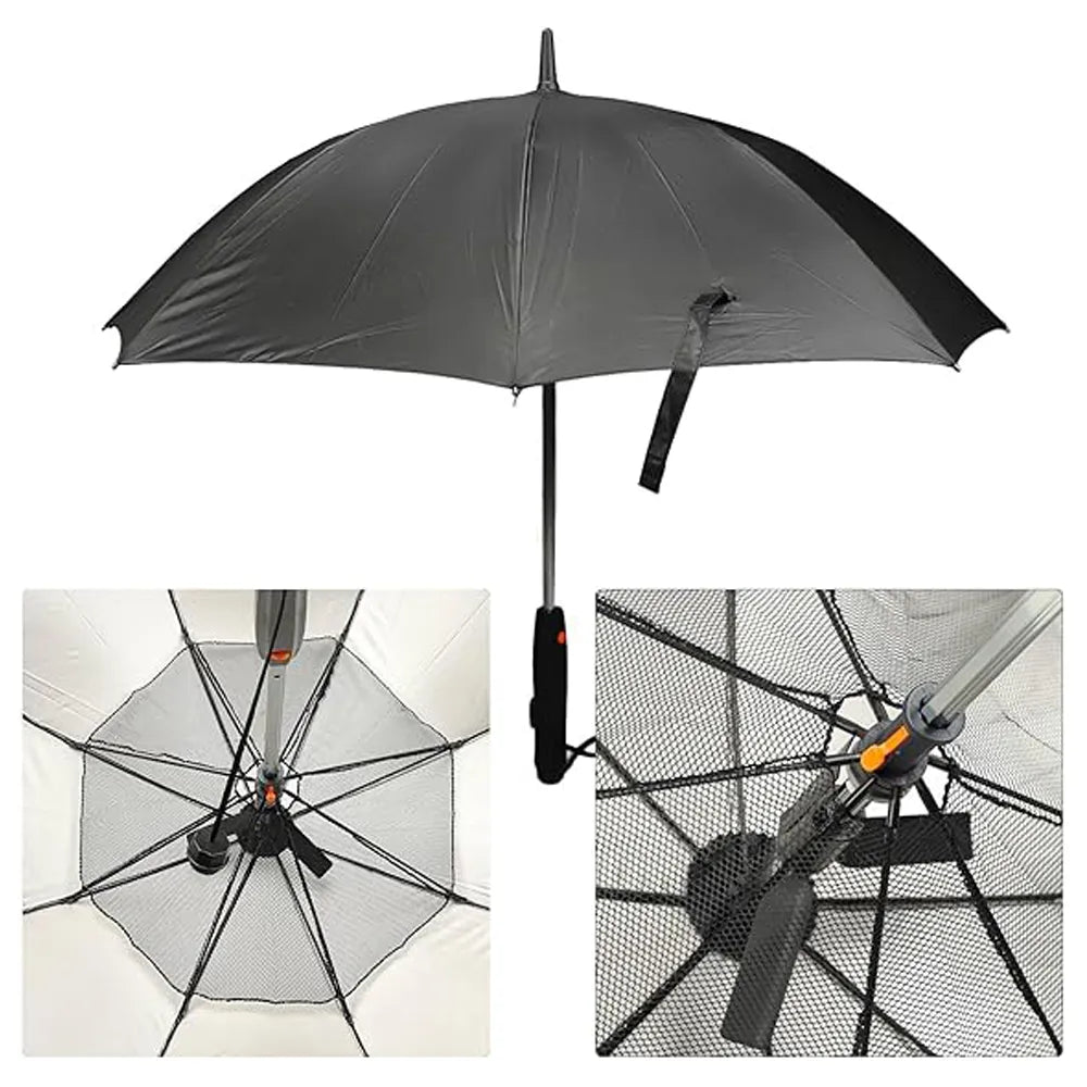 Electric Cooling Fan Umbrella With Water Spray With UV Protection