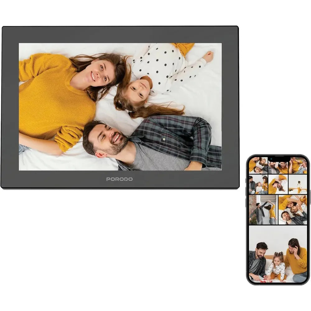 Porodo Pixelle 10.1" Smart Frame Mirror Glass Technology - Black