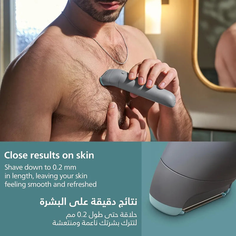 Philips Body Groomer Bg3480/15,100% Showerproof,Up To 80 Min Cordless,Battery Indicator-9
