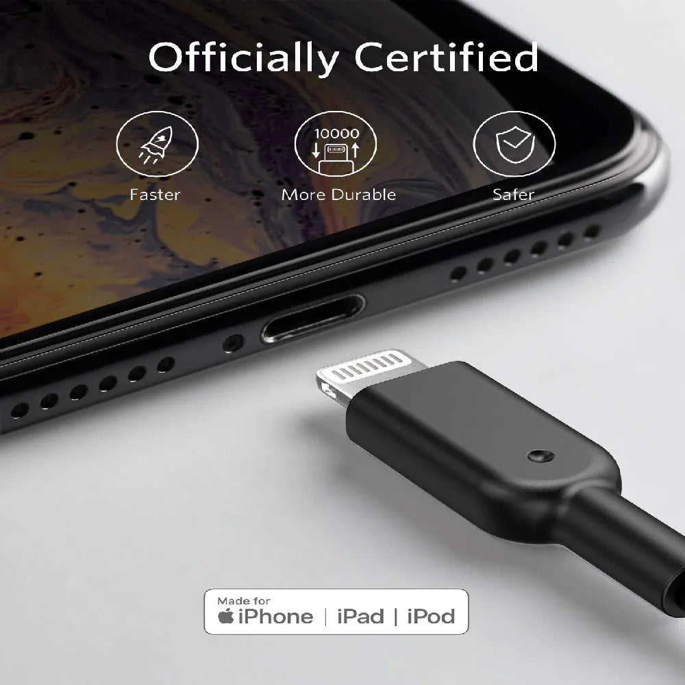 ANKER Powerline II Lightning Cable for Apple Devices 3M- Black