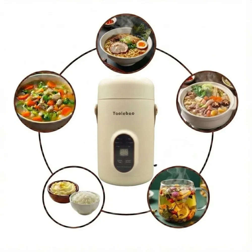 Portable Mini Multifactional Electric Cooker 1200 ml