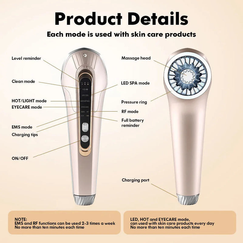 K-Skin Multifunctional Beauty Device with LED Light Therapy-8