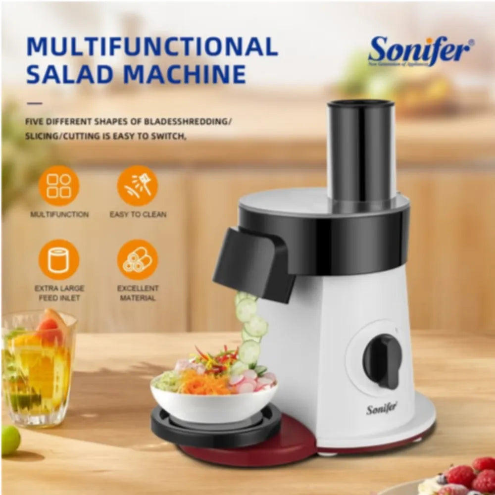 Sonifer 6 in 1 Premium Electric Multiifunctional Salad Machine 200W