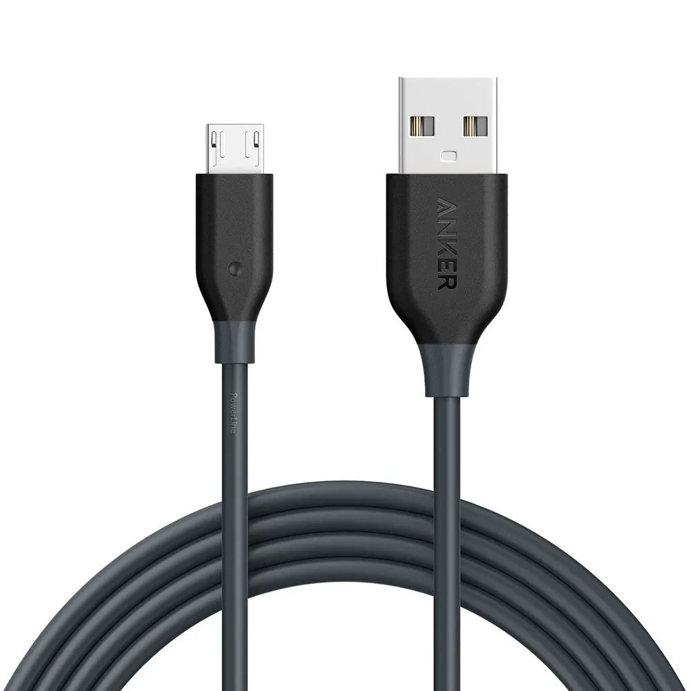 Anker Powerline Micro USB Cable 3FT 0.9m With Universal Compatibility - Black