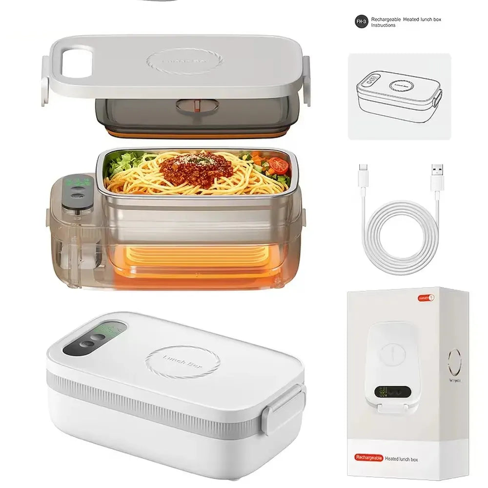 Portable Insulated and Heated Lunch Box