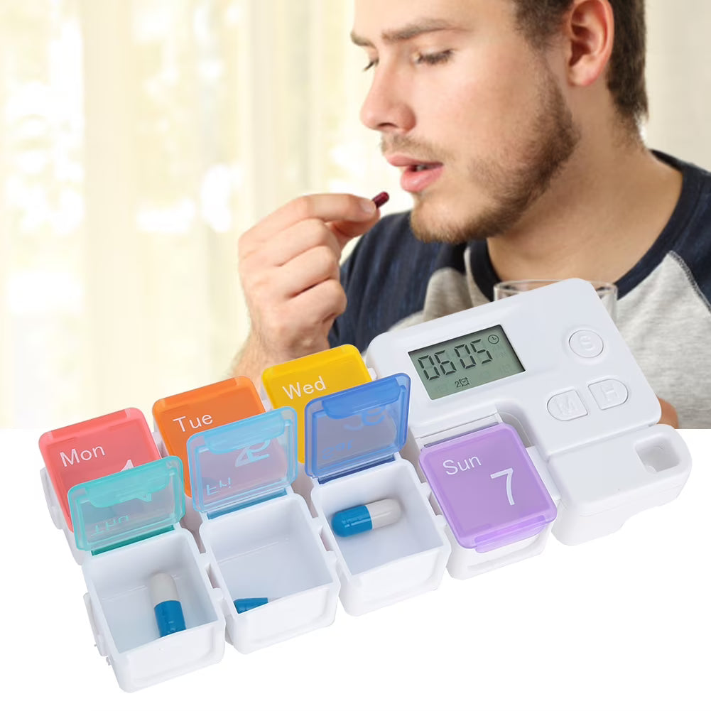 Pill box Portable Alarm pill Box