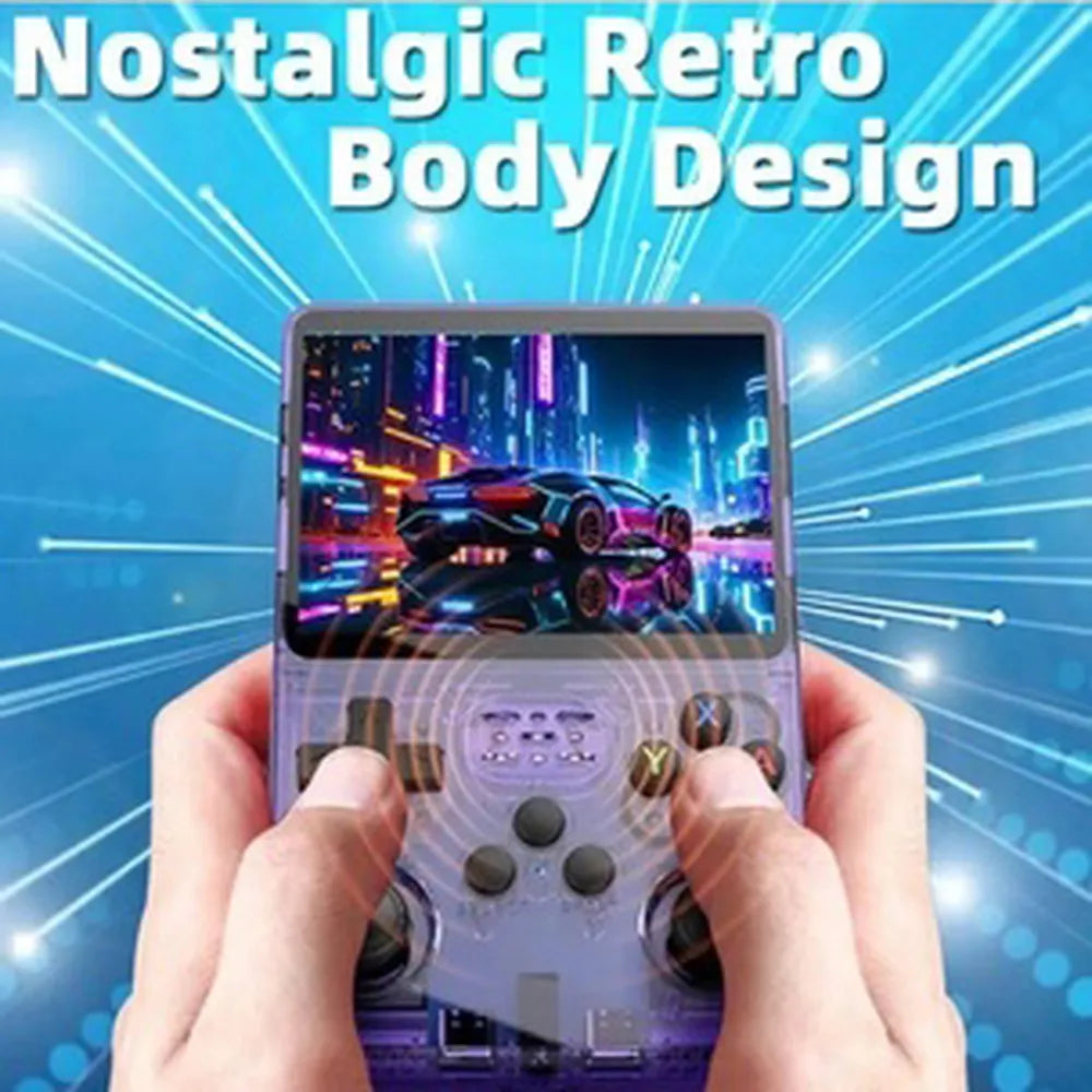 R36S handheld Gaming Console - Black