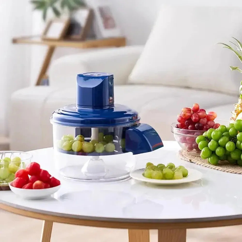 Automatic Electric Fruit & Vegetable Peeler Machine-Blue