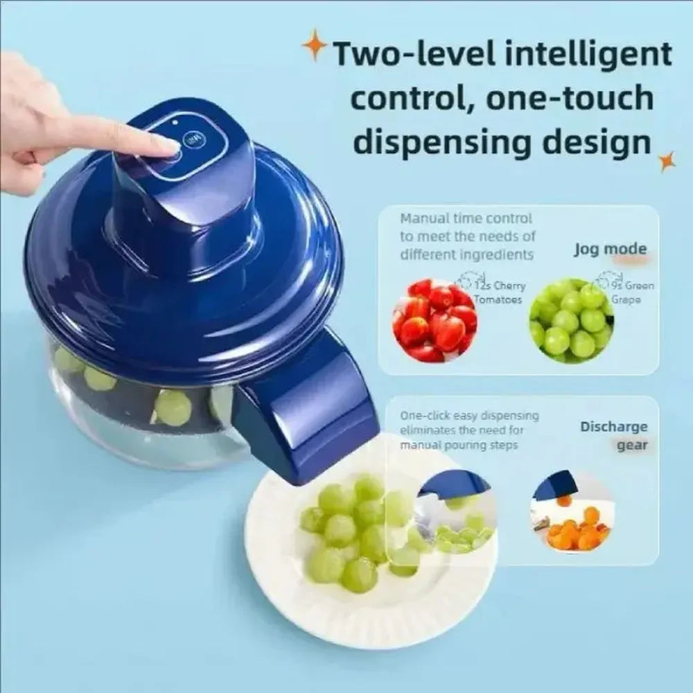 Automatic Electric Fruit & Vegetable Peeler Machine-Blue
