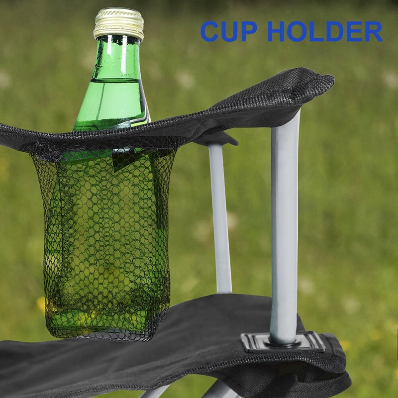 Portable Camping Chair with Canopy - Folding Chair with Canopy, Durable 600D Oxford Canopy Chair for Camping, Beach, Picnics, Fishing & Sports - black-9