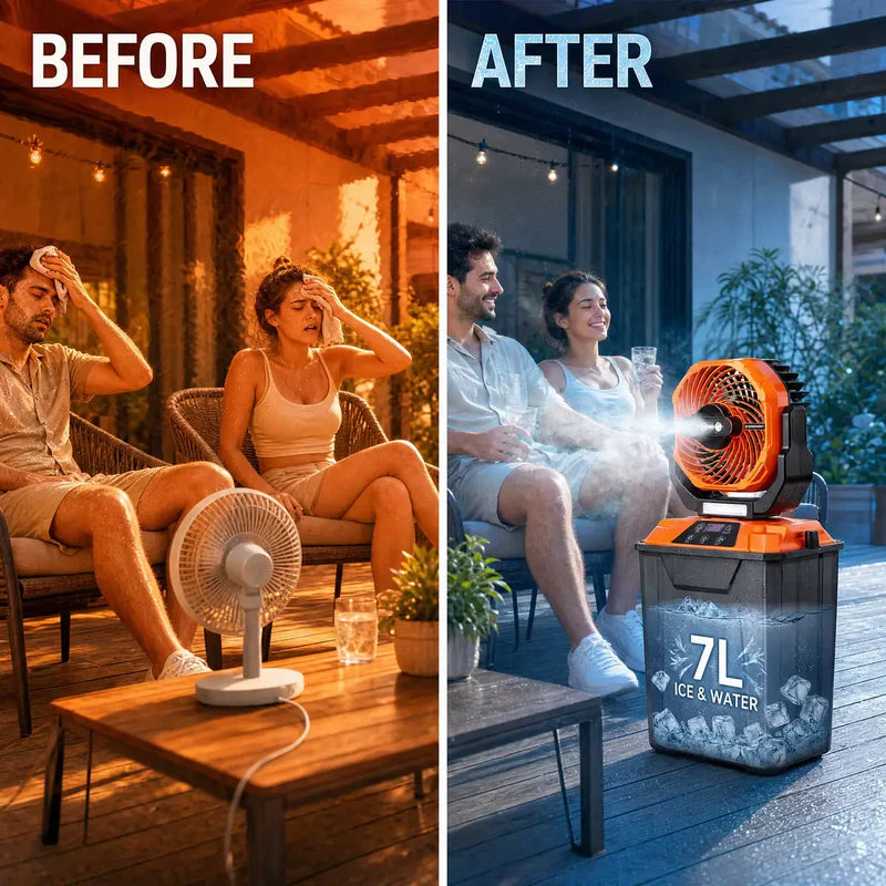 Rechargeable Camping Mist Fan,7 liter tank, Model T30