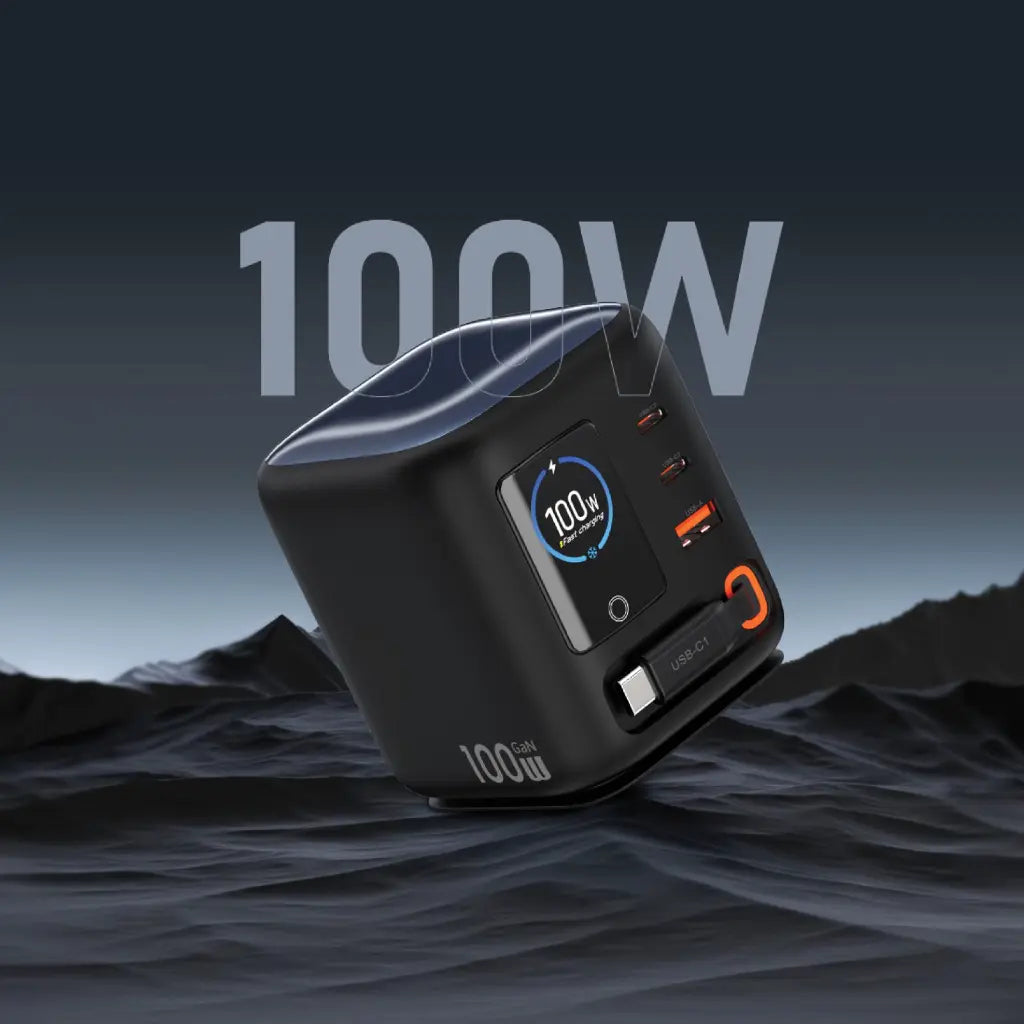Green Lion Centurion 100W GaN Travel Adapter (Black)