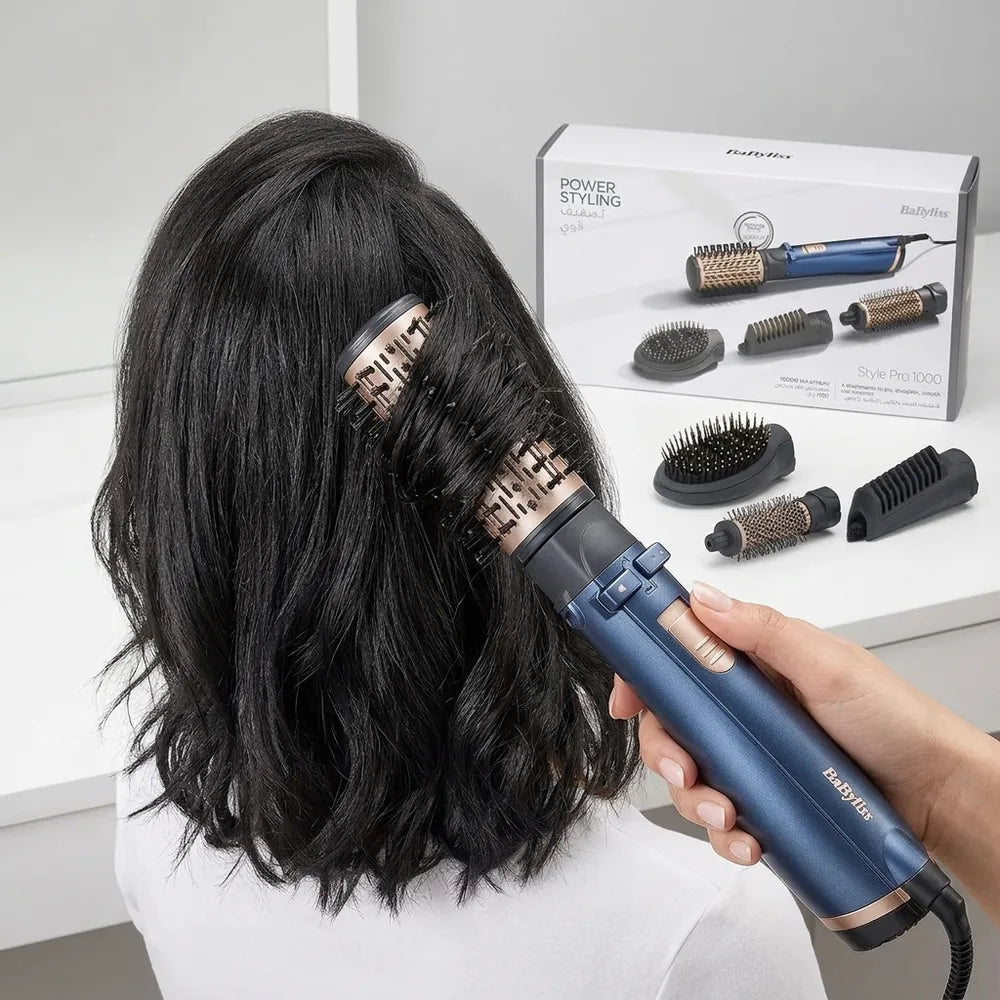 Babyliss Flawless Hair Rotating Air Brush Set-1000W