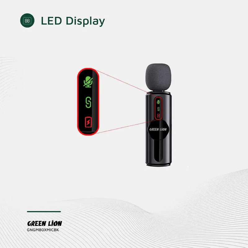 Green Lion GM-80X Microphone 3 in 1 - Black-4
