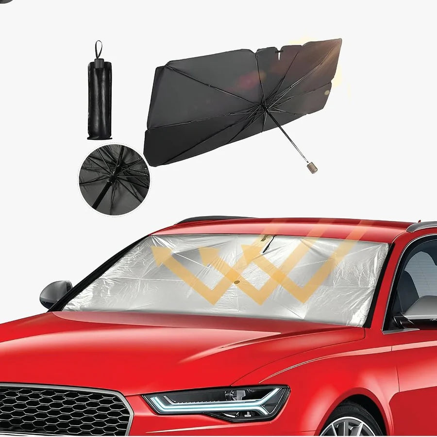Green lion Car Windshield Umbrella - Black-1