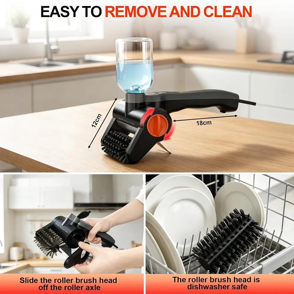 Green Lion Electric Grill Brush 100W 5200mAh 600RPM IPX8 Black-3