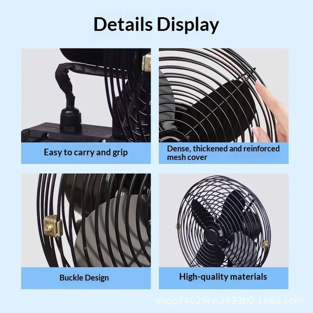 Portable Electric Fan With Rechargeable Lithium Battery