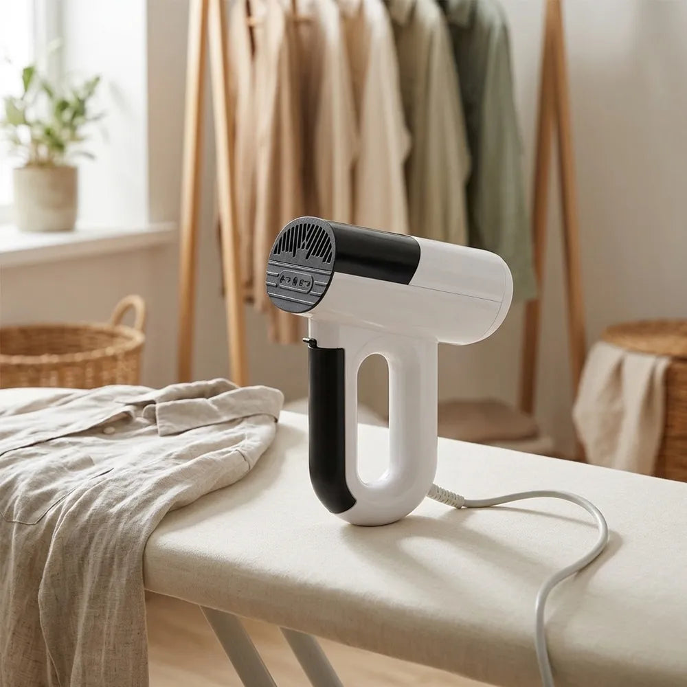 Buy the 2-in-1 Handheld Garment Steamer (1000W) in White at Garey Qatar. Enjoy smooth fabrics on the go. Fast delivery across Doha & Qatar.