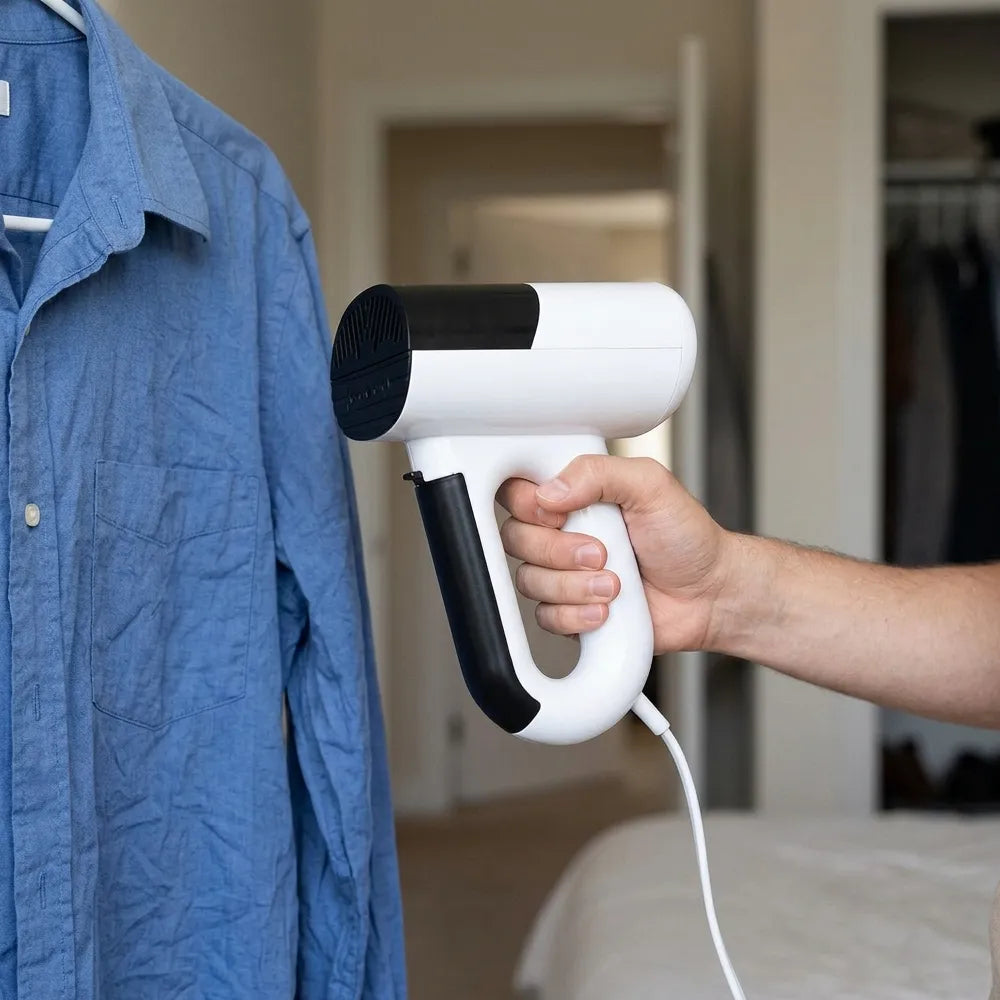 Buy the 2-in-1 Handheld Garment Steamer (1000W) in White at Garey Qatar. Enjoy smooth fabrics on the go. Fast delivery across Doha & Qatar.