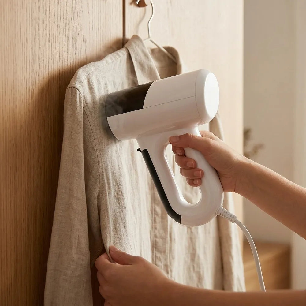 Buy the 2-in-1 Handheld Garment Steamer (1000W) in White at Garey Qatar. Enjoy smooth fabrics on the go. Fast delivery across Doha & Qatar.