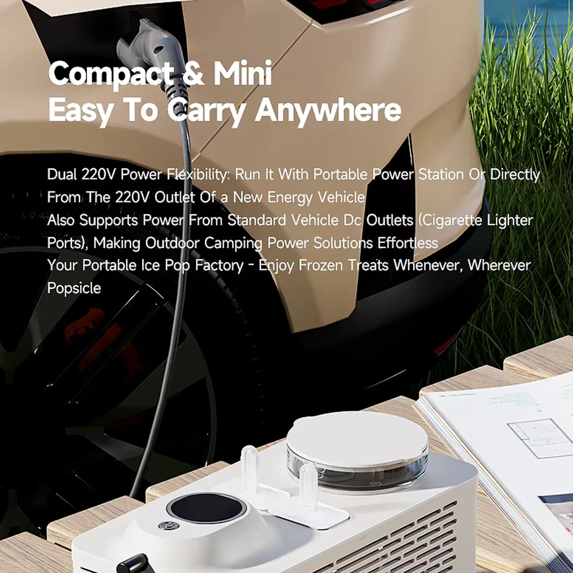 Portable Mini Desktop Ice Pop Maker