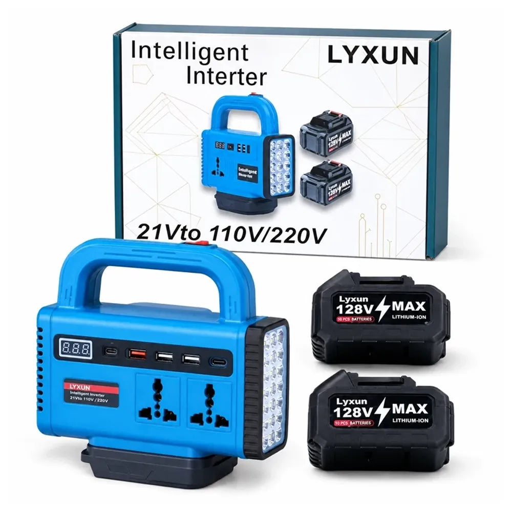 Reliable off-grid electricity wherever your work or travel takes you. The LYXUN Cordless Power Inverter is a versatile, high-capacity portable power solution engineered for environments without access to grid electricity. Supplying dual 110V and 220V power outputs, this mobile inverter allows you to seamlessly run essential tools and appliances, making it a critical asset for emergency preparedness and remote operations. garey In Qatar