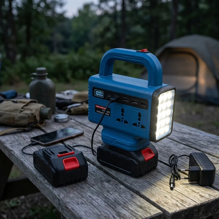 Reliable off-grid electricity wherever your work or travel takes you. The LYXUN Cordless Power Inverter is a versatile, high-capacity portable power solution engineered for environments without access to grid electricity. Supplying dual 110V and 220V power outputs, this mobile inverter allows you to seamlessly run essential tools and appliances, making it a critical asset for emergency preparedness and remote operations. garey In Qatar