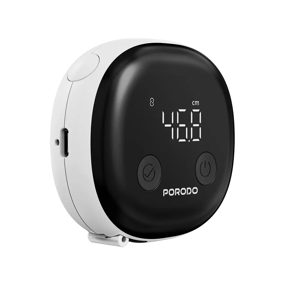 Porodo Metrice Smart Body Tape Measure with Bluetooth White