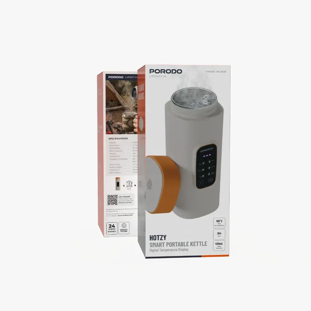 Porodo Lifestyle Smart Portable Kettle Digital Temperature Display