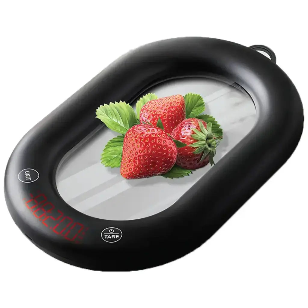 Porodo Lifestyle Glass Design Smart Kitchen Digital Scale with Real-Time App Sync - Black-1